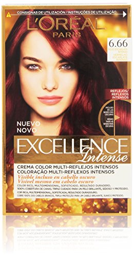 L'Oréal Paris Excellence Coloración Intense 6,66 Rojo Escarlata Intenso - 176 ml