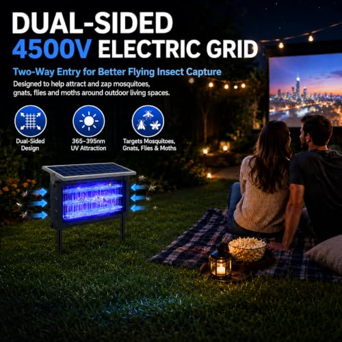 Image of 2026 Solar Bug Zapper Outdoor Waterproof Mosquito Repellent Outdoor Patio