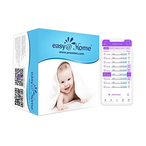 Ovulationstest Kinderwunsch Fruchtbarkeitstest für Frauen: Easy@Home 40 Empfindlich Eisprung Teststreifen 25 miu/ml…