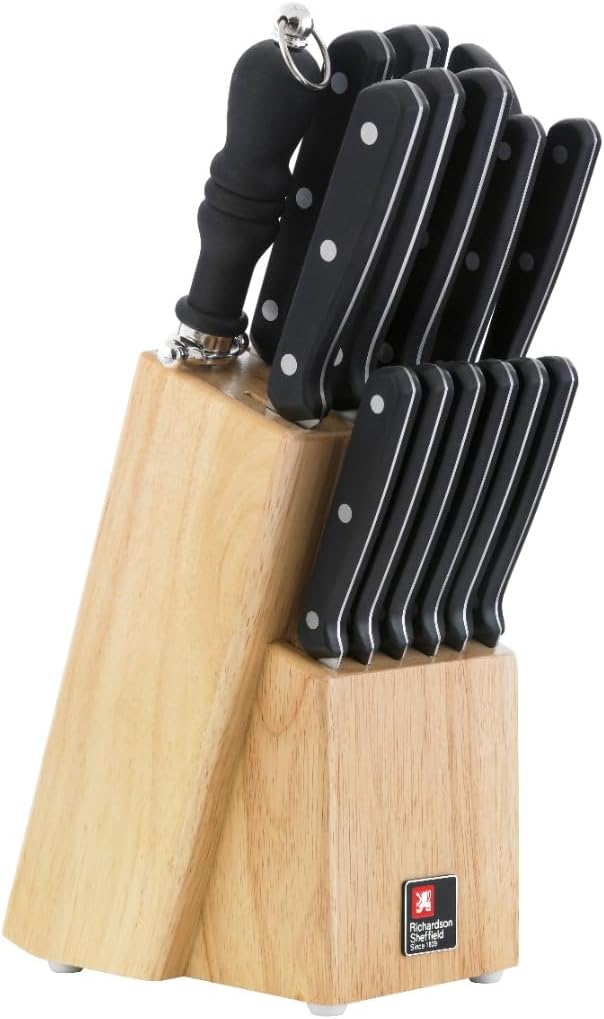 R15000K372K80 15-Piece Cucina Knife Block Set, Silver