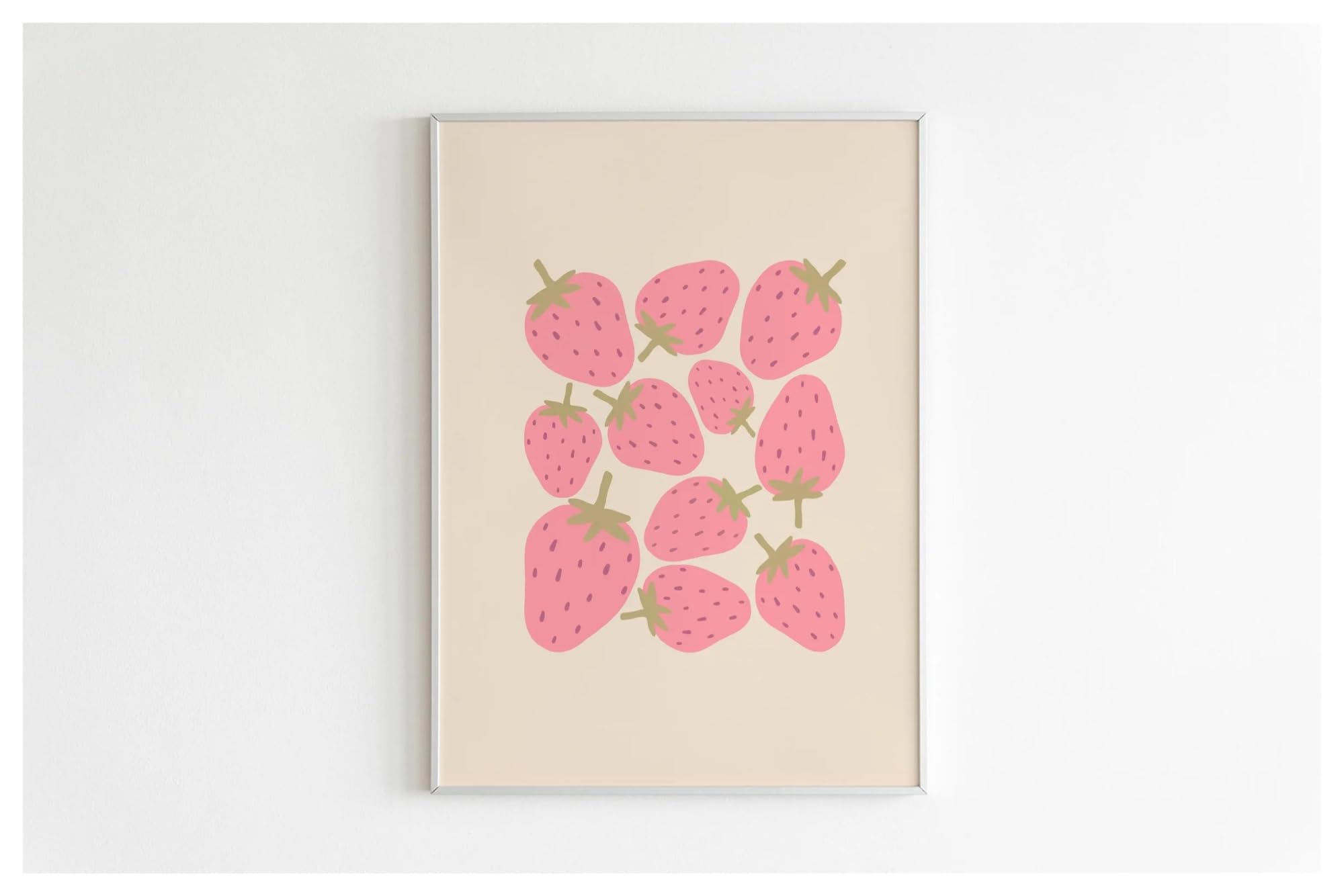 Tableau déco nature pour murs vides : affiche fruits et pastèque colorée 20x30