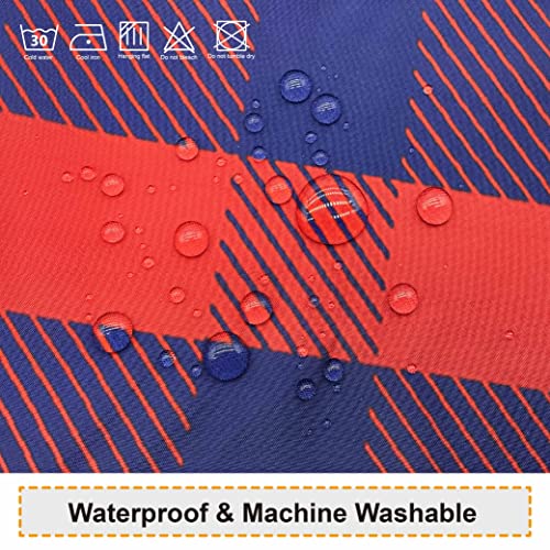 Baccessor 4Th Of July Cute Gnome Shower Curtain Flower Patriotic Memorial Day Independence Day Shower Curtain Waterproof Washable Fabric Bathroom Decor With Hooks 72X72 Inch #TOP3