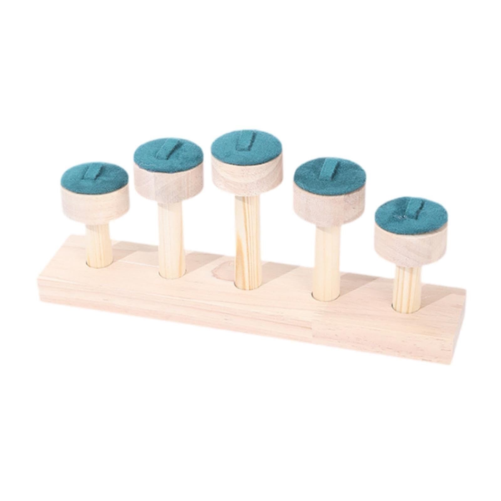 CVdrtyED Vanity Jewellery Stand Display Ring Display Jewelry Stand Storage Holder Finger Photography Props(Blue)