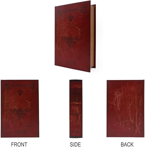 Miniatura 3 de Decoración de libros antiguos de madera, caja fuerte para libros de diversión, libros decorativos con compartimento secreto, caja de almacenamiento