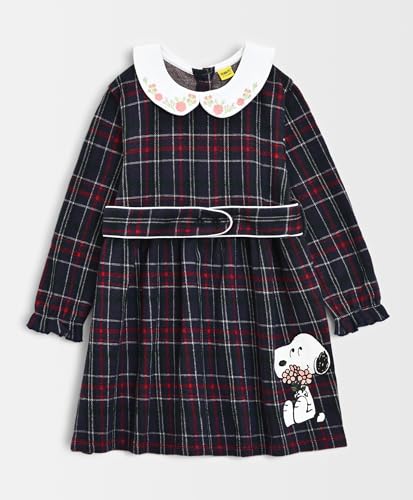 Image of Mi Arcus Corduroy Collar Dress for Baby Girl