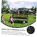 JUMPLAWN 1Pc Round Trampoline Replacement Jumping Mat Durable Black Outdoor Mat for Trampolines Easy to Install Strong Cloth for Outdoor Fun