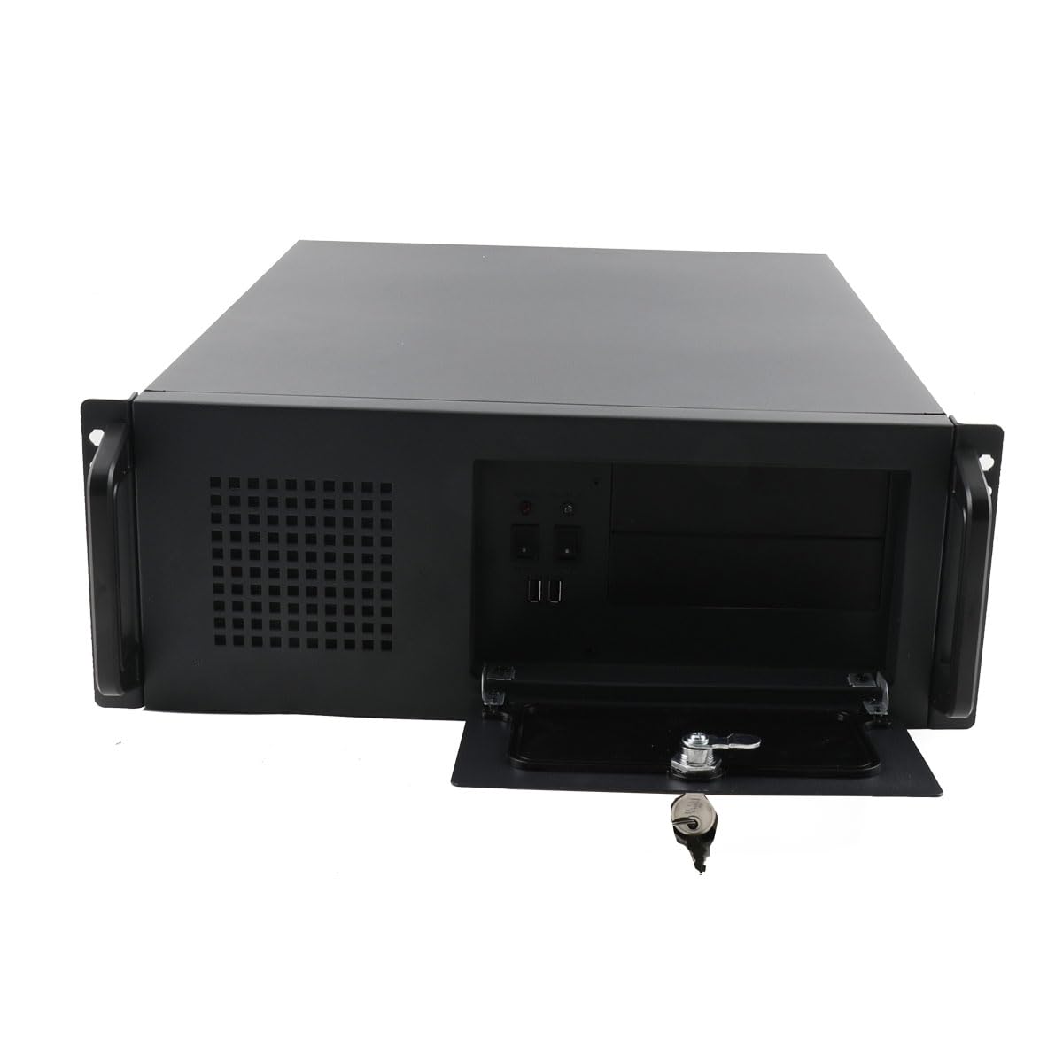 Gabinete de red 4U para servidor, con 7 ranuras PCI, montaje en bastidor, caja de 4U rack, 7 bahías de disco duro de 3,5", 450 x 430 x 177 mm