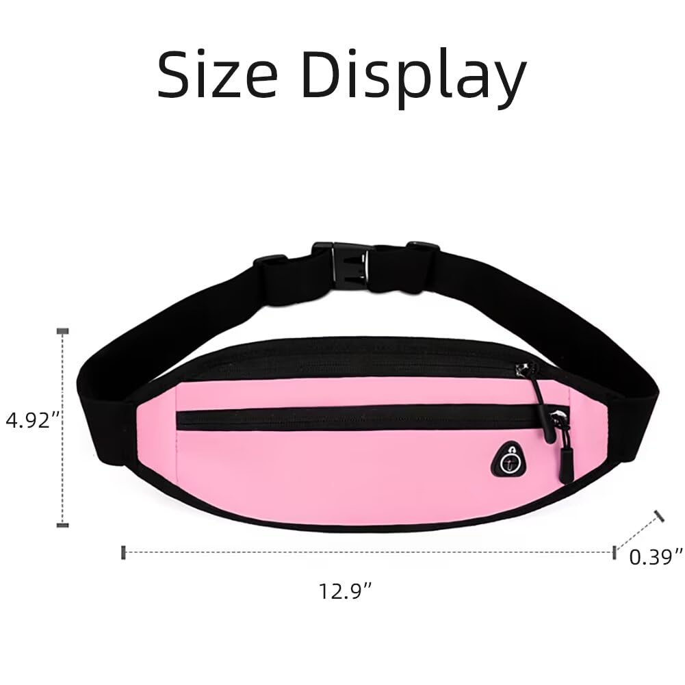 Riñonera para mujeres y hombres, ligera, de viaje, para dinero, cartera de viaje, impermeable, soporte para teléfono, Amarillo
