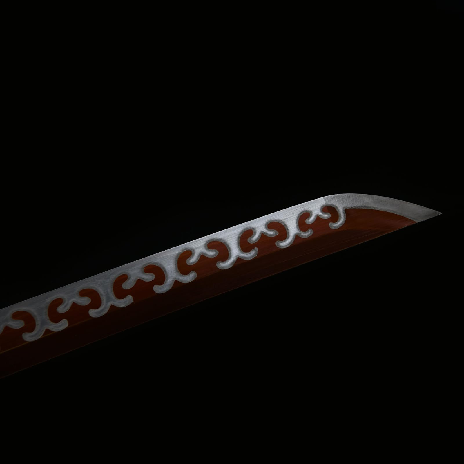 103cm Handarbeit Echtes Katana,1060 Stahl Japanisches Samurai-Schwert mit Scheide,Metallschwert für Cosplay,Training Sammeln & als Geschenk