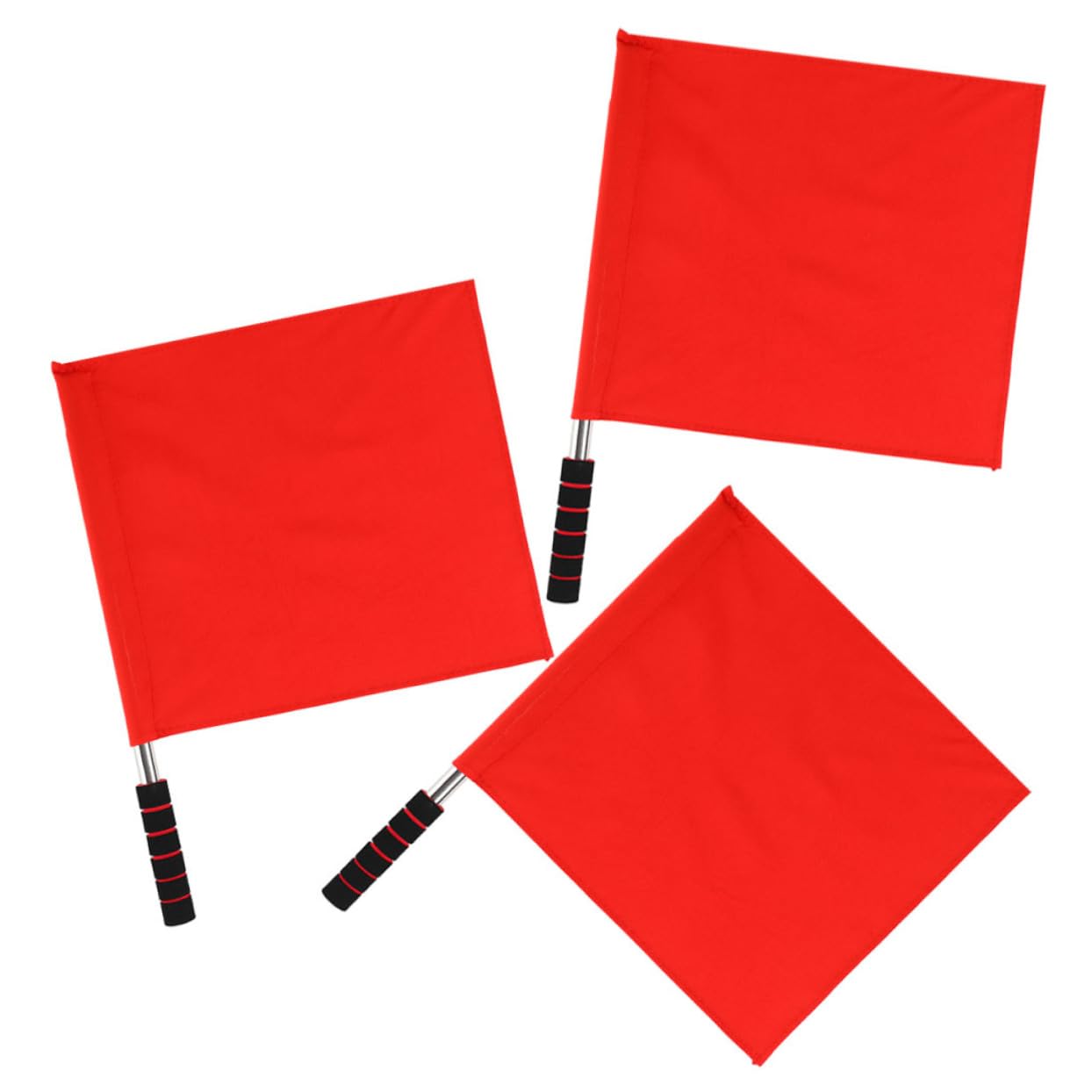 TOYANDONA 4 Ensembles Drapeaux Drapeaux De Main Pour Arbitre Avertissement Accessoires Pour Événements Compétitions 3 Pièces * 4