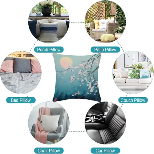 Coussin extérieur imperméable noir 80x80 avec zip invisible - 8