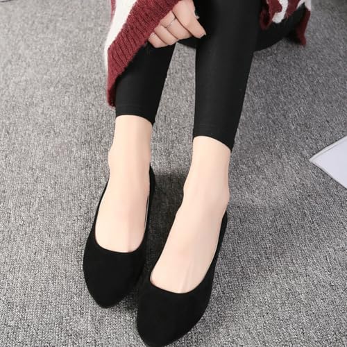 Women's Faux Suede Pointed Toe Ballet Flats Comfortable Soft Flat Shoes Dressy Slip-on Walking Ballerina Shoes Work Dress Mary Jane Flats4