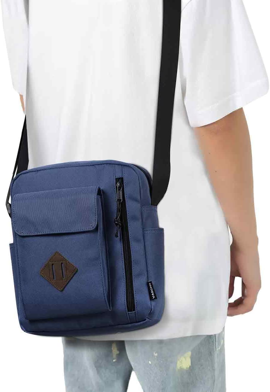 VASCHY Small Messenger Bag, Lightweight Casual Crossbody Sling Shoulder Side Bag for Men Women for Work/Travel/Daily - Image 2