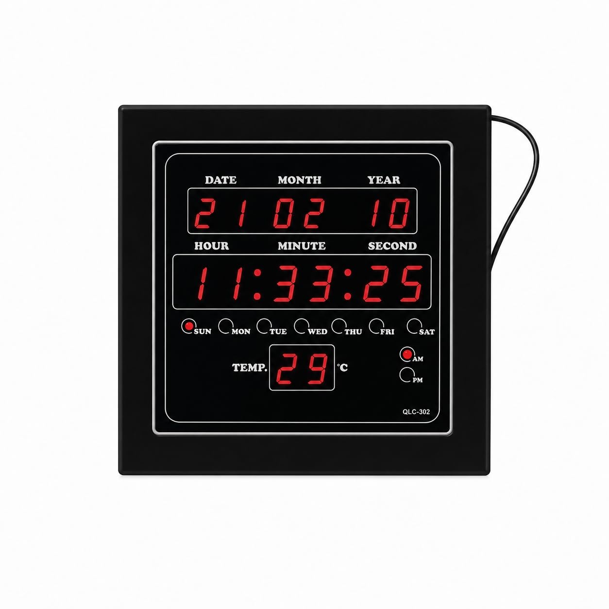 Zinzo Smart Digital Spy Wall Clock 1080P Security Camera WiFi Enabled IP Cam for Home Office Showroom SD Card Support Upto 128GB 32GB SD Card Free-image-44