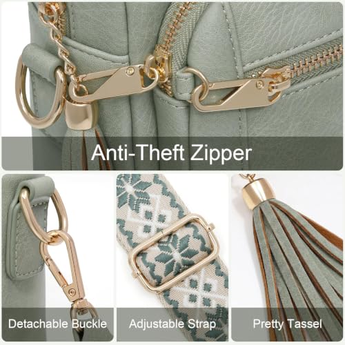 Image of Vegan Leather Crossbody Bags for Women Anti theft Purses and Handbag