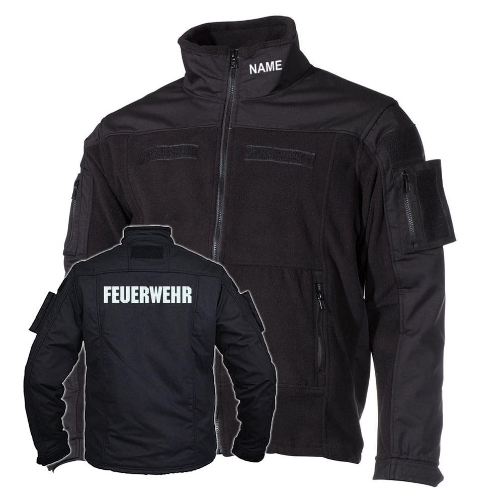 Kommando Fleecejacke Feuerwehr Freiwillige GESTICKT Rettungsdienst #38840