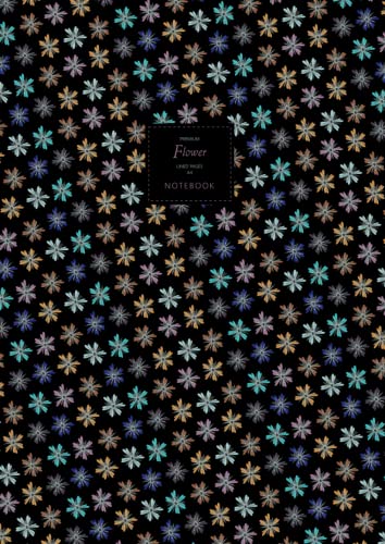 Flower Notebook - Lined Pages - A4 - Premium: (Dark Winter Edition) Fun notebook 192 lined pages (A4 / 8.27x11.69 inches / 21x29.7cm)