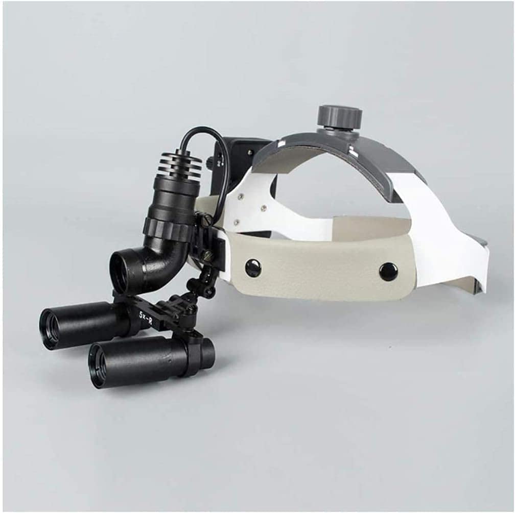 Kopfbandlupe, Beleuchtete Kopfbandlupe, Zahnärztliche Op-Kopfbandlupe Mit Led-Beleuchtung, Hno-Lupe, Hd-Op-Brille, Lupe Jewele