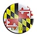 Maryland State Flag Metal Circular Sign C-119