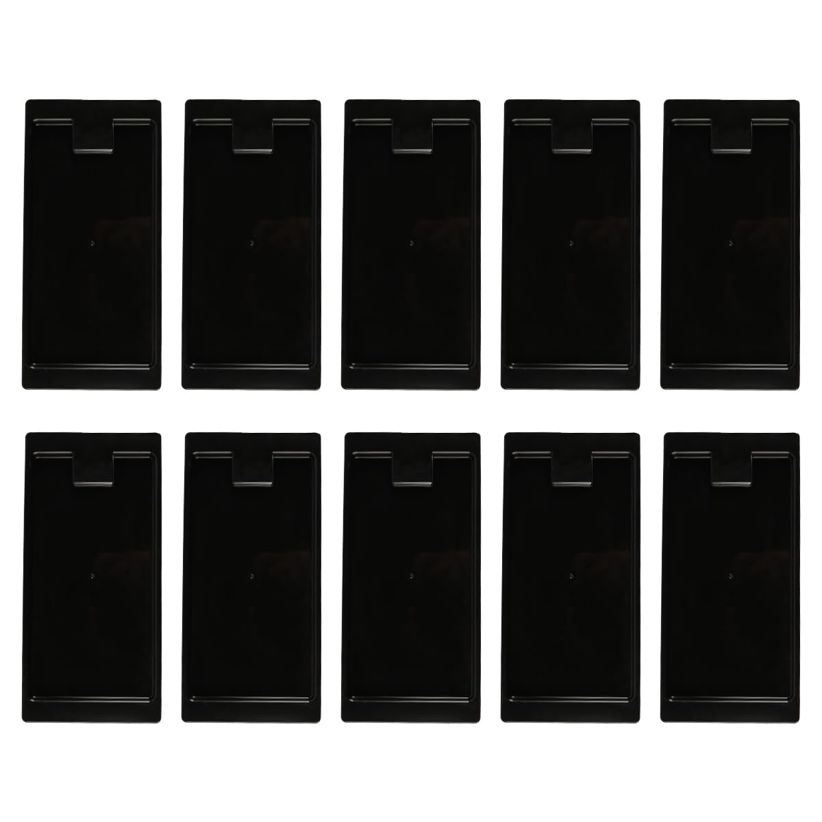 Sarini Lot de 10 Porte-chèques en Plastique Noir pour invités, Plateaux pour pourboires, serveuses, Restaurants, présentoirs de factures, Porte-Cartes pour Restaurants, Bars, hôtels