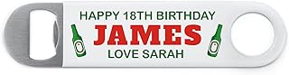 18th 21st 30th 40th 50th 60th 70th Birthday Bottle Opener Gifts For Him, Personalised Beer Drinks Bottle Opener Gifts For Men, 18th Birthday Presents Son Grandson Nephew, 18 Today Gifts