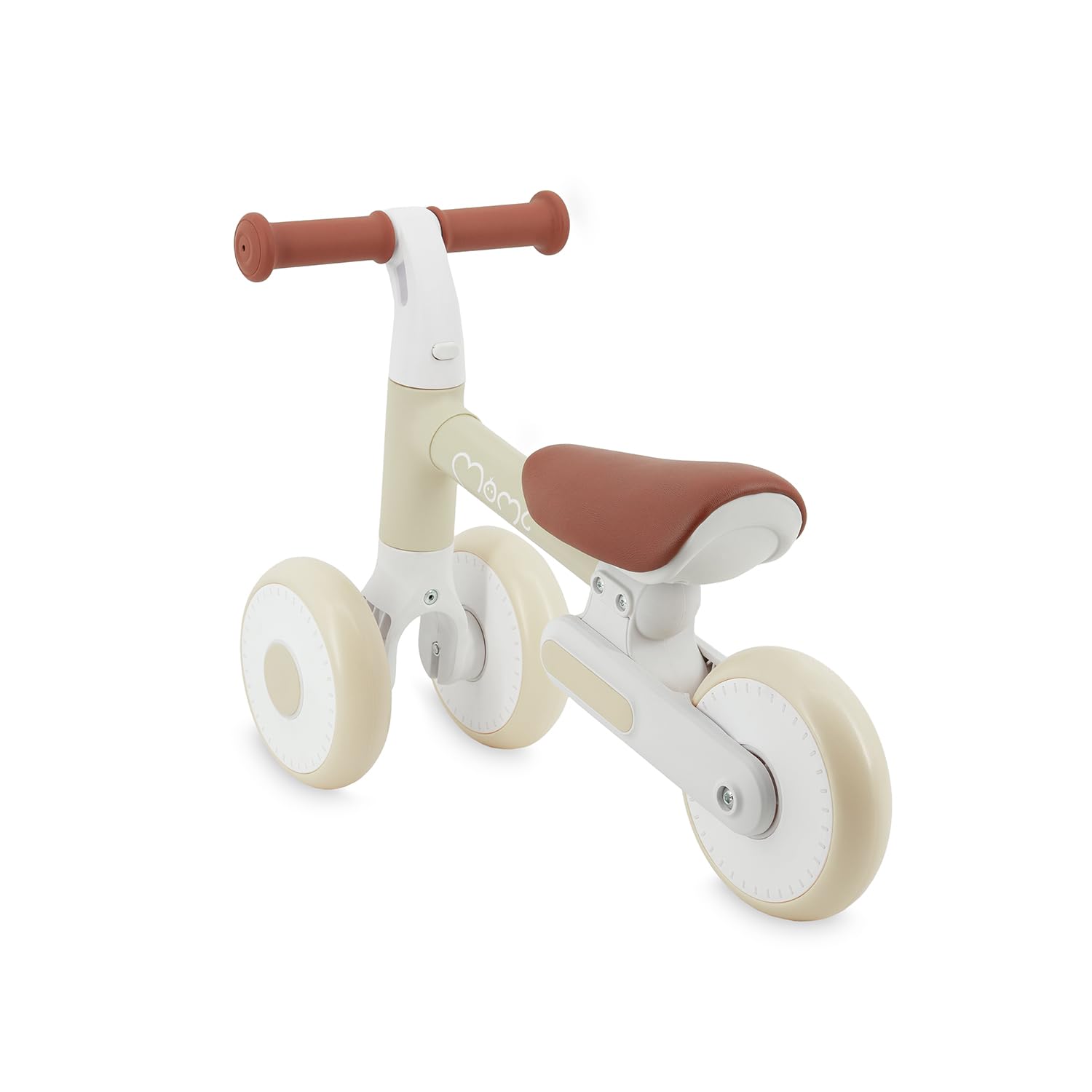 Momi Bicicletta senza pedali DEX per bambine e bambini da 1 a 3 anni, telaio pieghevole, sella regolabile in altezza, ruote in plastica antiforatura, solo 2 kg di peso