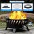 EcoNook 22 inch Portable Propane Fire Pits, Gas Fire Pit Bowl for Outside with Lid & Handle, Smokeless Gas Firebowl,Propane Firepit for Camping, Patio, Yard, Garden