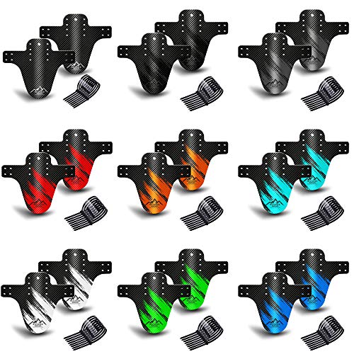 image for NICEDACK Bike Fender, Adjustable MTB Mud Guard, Front and Rear Compati