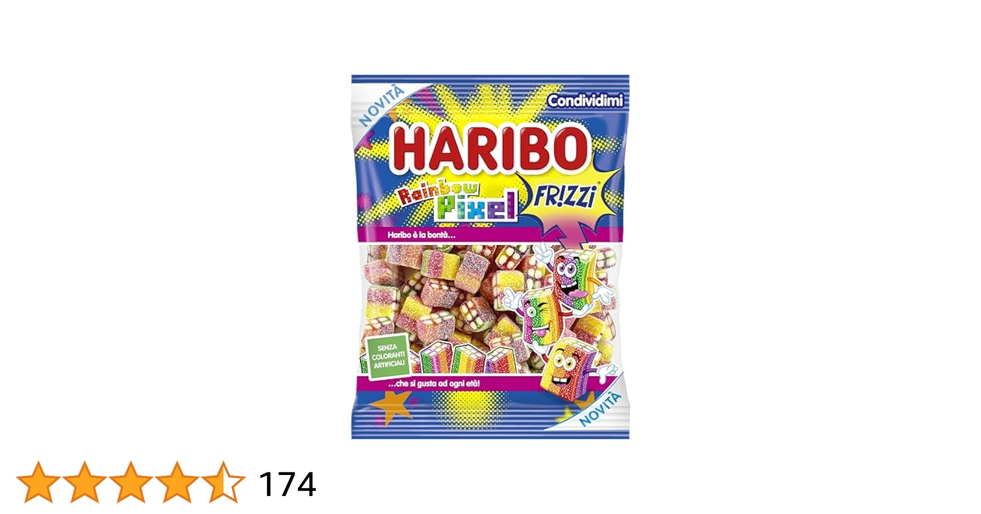 HARIBO Amazon.com : Haribo Rainbow Pixel Gummy Candy 160g : Grocery