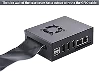 Vista 7 de GeeekPi Orange Pi 5 Plus - Funda con ventilador de refrigeración, carcasa de metal con disipadores de calor compatibles con Orange Pi 5 Plus