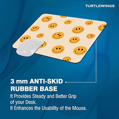 Image of TURTLEWINGS | Mousepad | Inspirational Quote Mousepad - 22x18 cm, 3mm Thick | Abstract Design Non-Slip Rubber Base | Office, Study & Gaming Use | Premium Smooth Surface 222 (1)