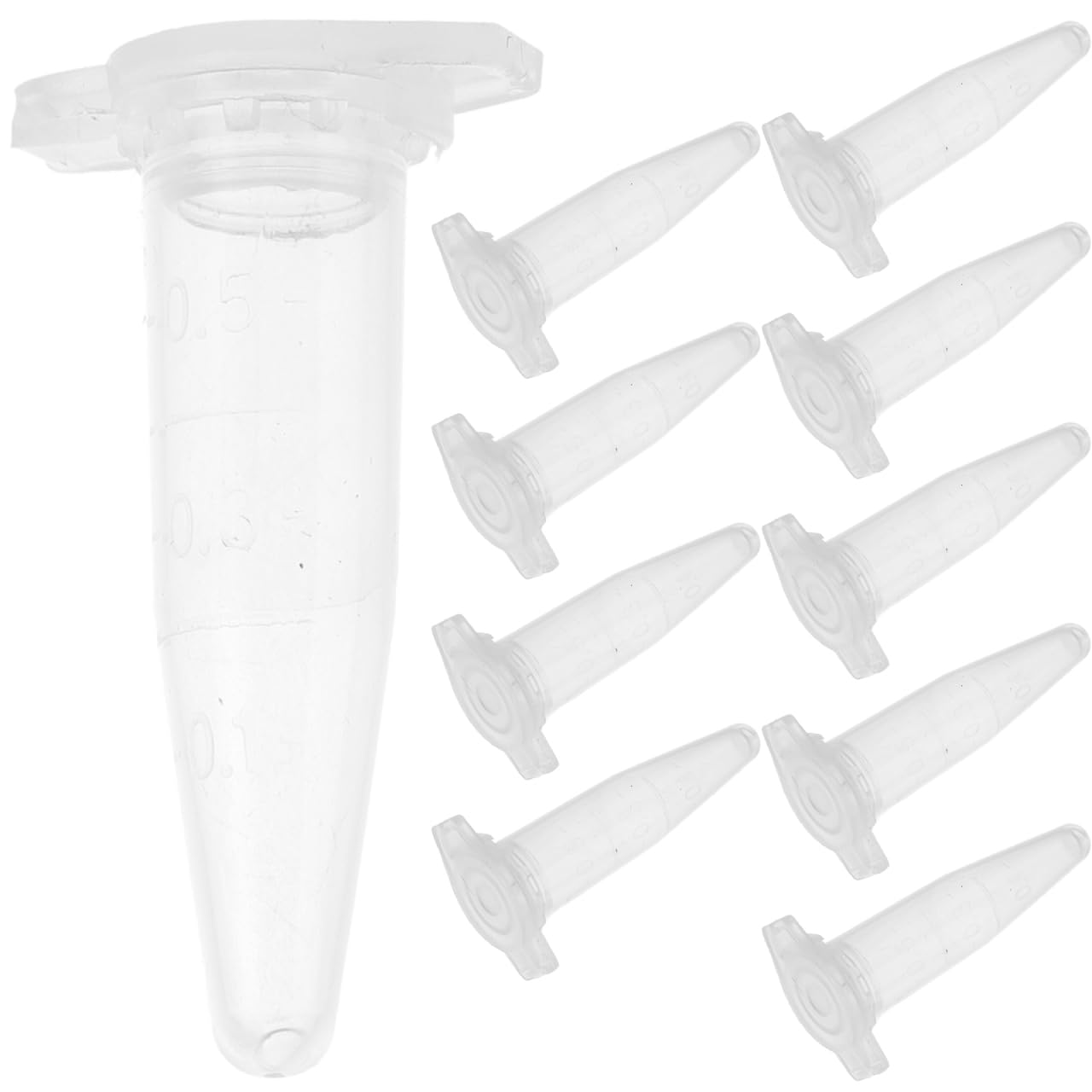 OUNONA Zentrifugenröhrchen 0.2 Ml Kunststoff Mit Schnappdeckel Für Laborproben Präzise Mikrozentrifugation Mini Reagenzgläser 1000 Stück