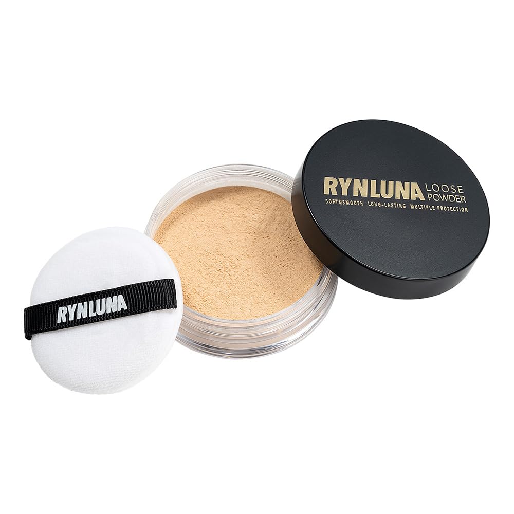 rynlunaOil Control Setting Loose Powder Long Lasting Waterproof Soft&Smooth Makeup Face Powder… (03# MEDIUM)