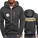 Produktbild FEZD Herren Pullover - Pittsburghsteelers Pullover Zip Hoodies Spitzenbluse Tracksuits Sportswear Langarm Drucken Beiläufige Sweatshirt,XL