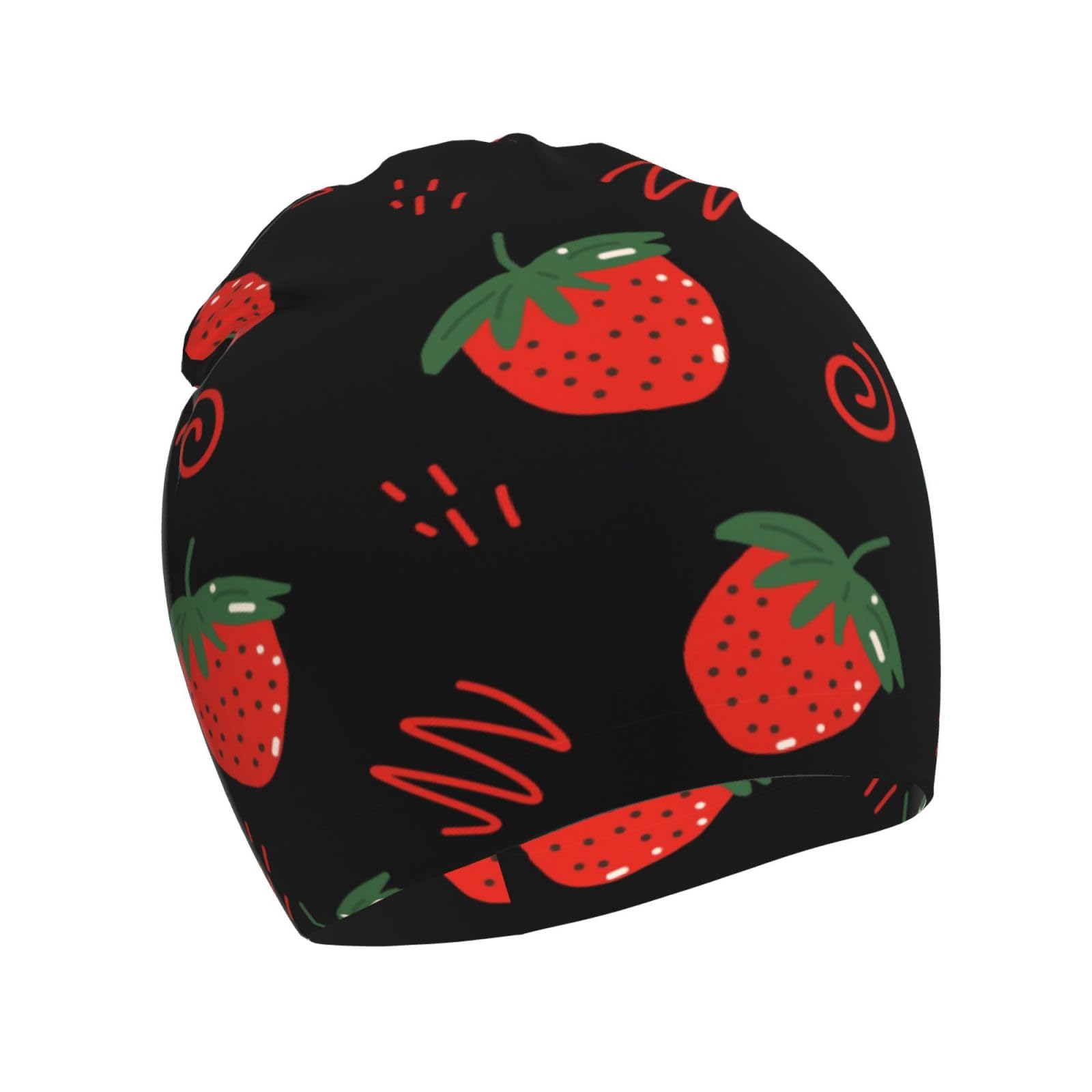 Rqzwdq Cute Strawberry Kids Beanie Hats Warm Knit Beanie Cap Skull Caps Gifts Decor for Boys Girls