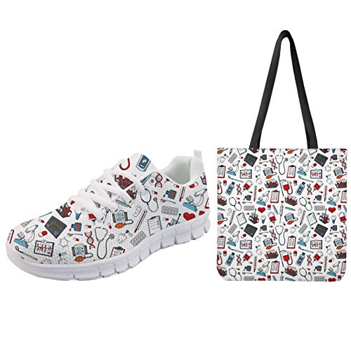 UOIMAG, Zapatos de Enfermera para Mujer con Bolso de...