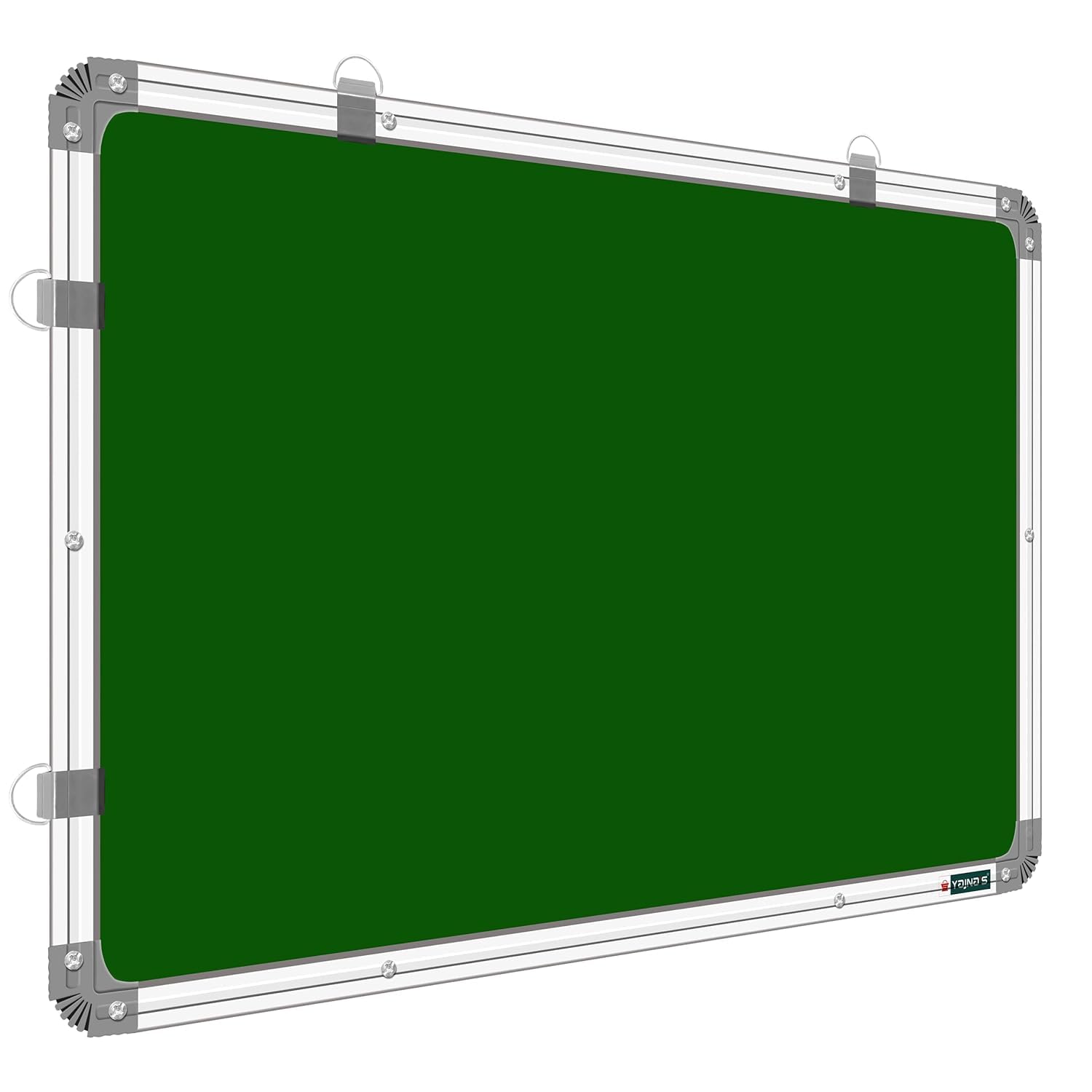 YAJNAS 2x2 Feet Ceramic Steel (Magnetic) Chalk Board for Kids, Home & Kitchen with Heavy-Duty Aluminium Frame, Scratch-Proof & Corrosion-Proof Surface Chalkboard, Size - 2x2 Feet