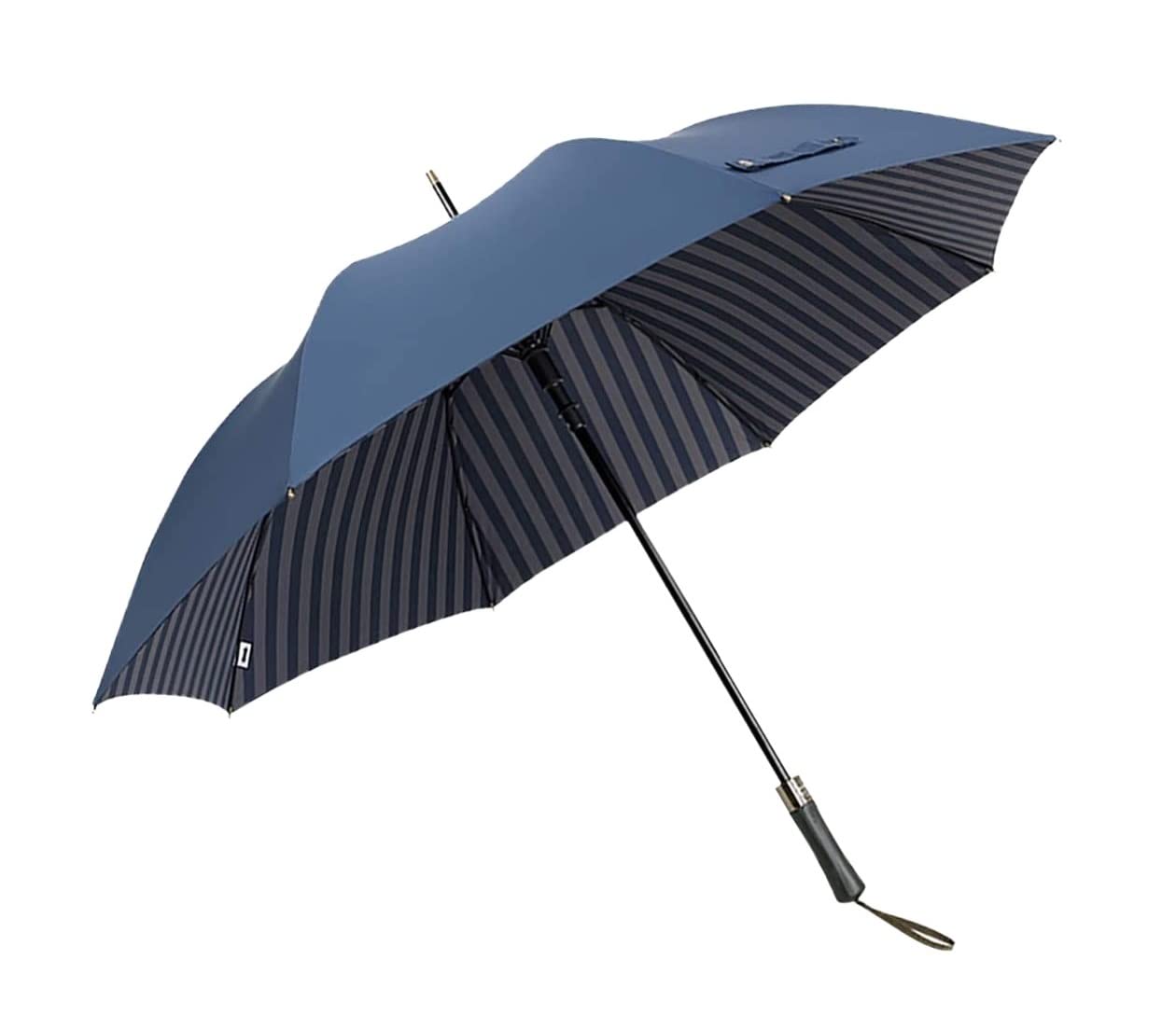 Parasolem Parasol Duży Długi Parasol Męski Biznes Dwuwarstwowy Parasol Wiatroszczelny Deszcz Kobiety Skórzany Pokrowiec Parasol Golfowy Na Zewnątrz Parasol Wiatroszczelny (Color : D)