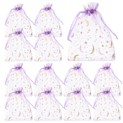 MAGICLULU 50 bolsas malla con cordón para joyas y dulces miniatura 1