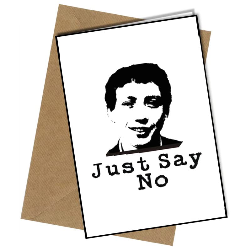 Zammo Grange Hill Just Say No A5 Birthday Card | Envelope Included | Blank Inside | Unique Design | Personalised Free of Charge