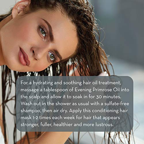 Pure Body Naturals Evening Primrose Oil - Liquid, Not Capsules - For Face, Skin And Hair, 4 Fl Oz #TOP3