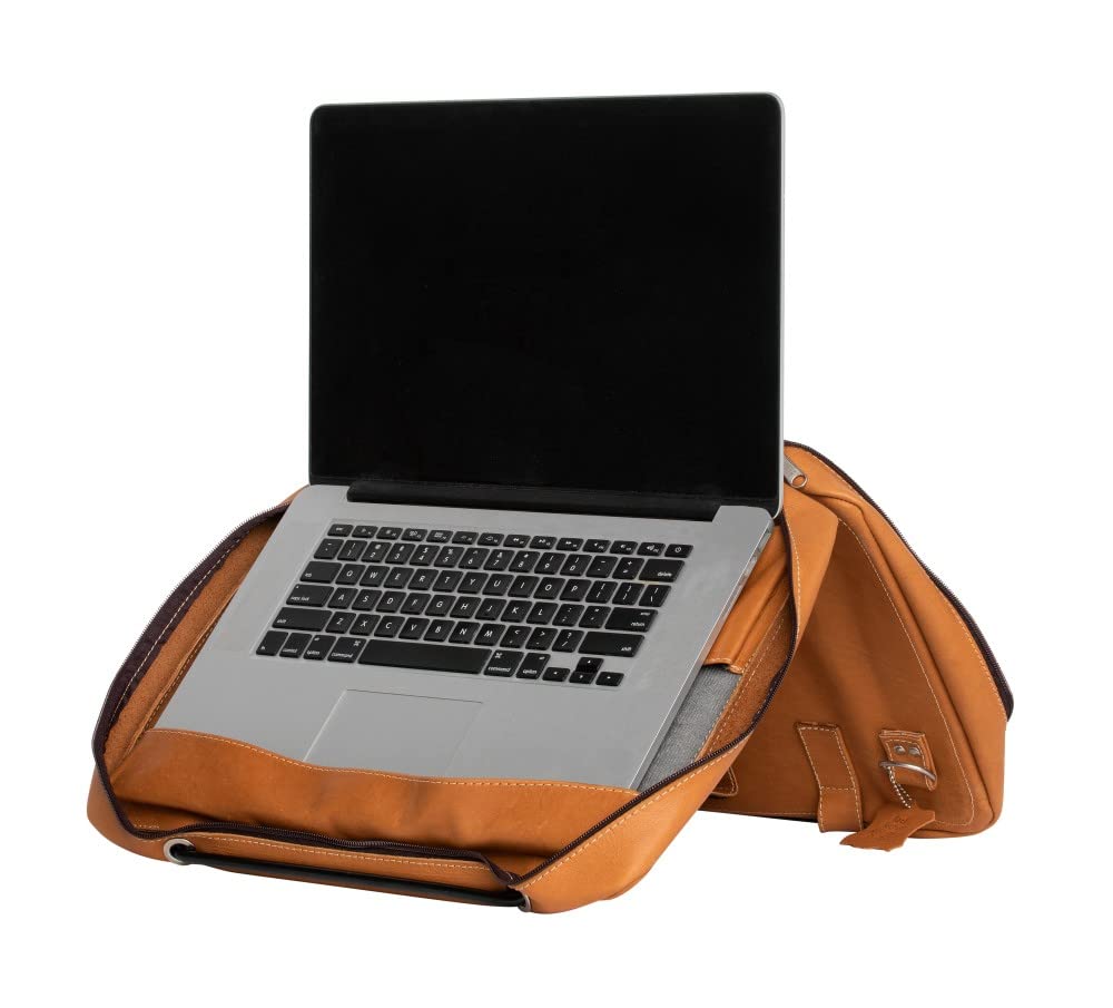 R-GO TOOLS - ERGONOMIC ACCESSORI VIVA torba na laptopa 15,6 cala brązowa – pełna skóra szarpana brązowa
