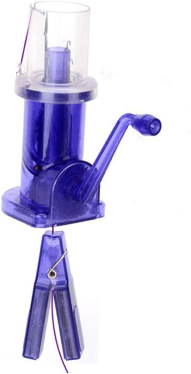 Mini Hand Knitting Machine Spool Knitter for DIY Jewelry Craft Blue