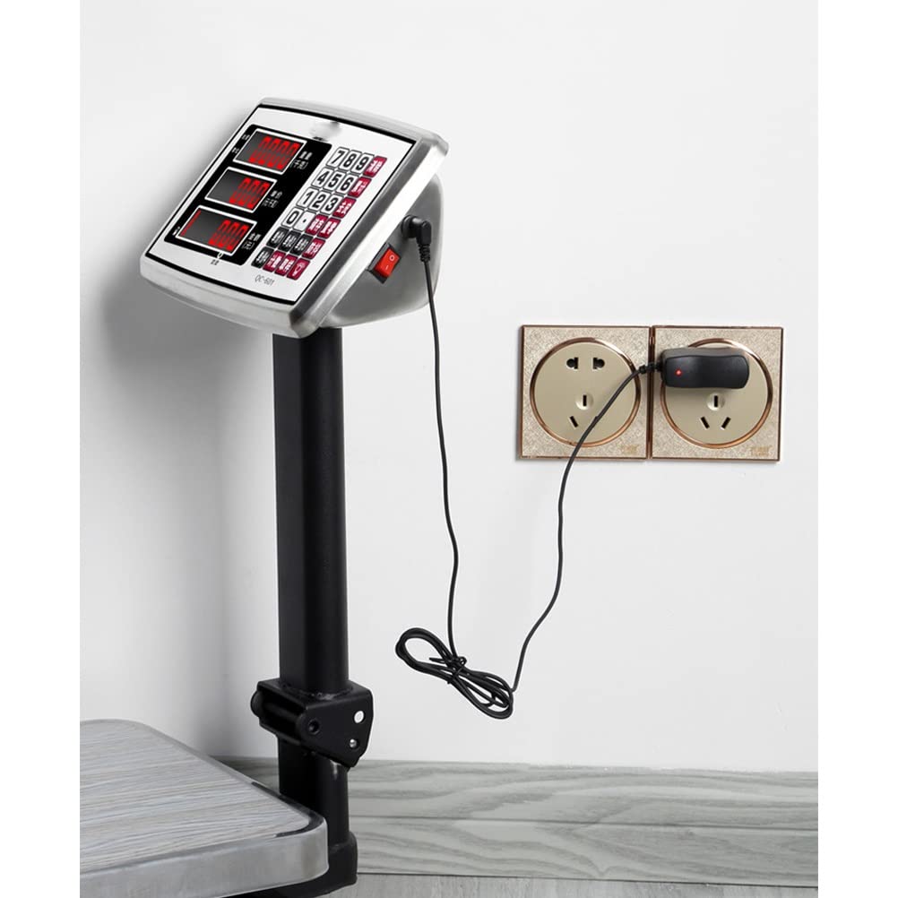Bilancia Digitale a Piattaforma, Peso, Bilancia Elettronica da Pavimento, Bilancia Pieghevole Robusta, Display LCD ad Alta risoluzione, Ideale per pacchi Bagagli, Prezzo