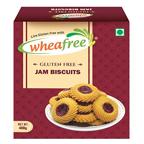 Image of Wheafree Gluten Free Sorghum Sooji (Pack of 2 x 400g Each) & Wheafree Gluten Free Jam Biscuits (400g) | Tasty & Crunchy Jam Biscuits | Best Teatime Snacks | Vegetarian
