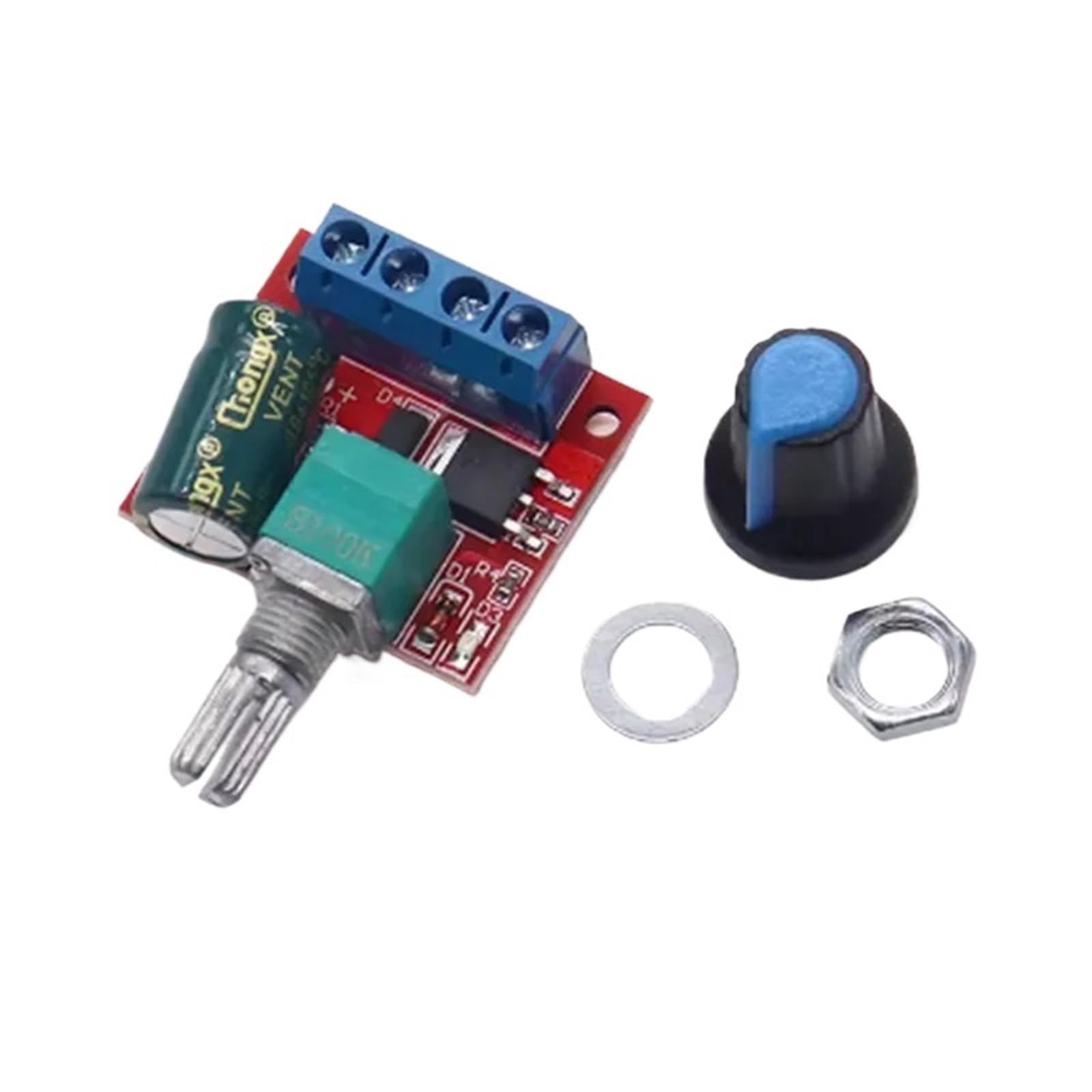 Módulo controlador de velocidad de motor CC de 5 A, 90 W, PWM, 12 V, CC-CC, 4,5 V-35 V, regulador de velocidad ajustable, interruptor de 24 V, juego de 6 unidades (1 unidad)