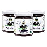 World of Chia Extra Fruit Chia Seeds Jam Variety Pack - Marion Blackberry Jams and Preserves – All Natural Super Food Chia Jam, Gluten Free, Vegan, Additive Free, Low Sugar, Omega 3, Non-GMO, Made in USA Fruit Spread - (10.6 Oz, 300 g Jar) Pack of 3