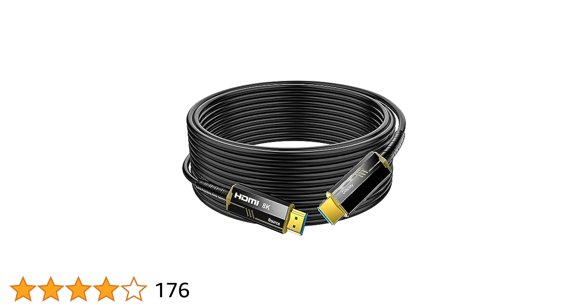 8K HDMI光ファイバーケーブル 20M 着脱式 光ファイバーHDMIケーブル Amazon | 8K 光ファイバーHDMIケーブル 20m HDMI 2.1 ケーブル