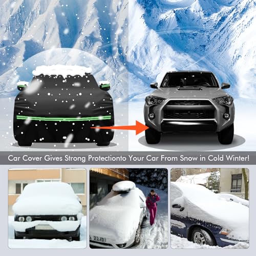 Image of for 2002-2023 Toyota 4runner Car Cover 210D Outdoor Waterproof UV Protection, with Cotton Layer, Zipper Door, Reflective Strip, Storage Bag, for 2002-2020 2021 2022 2023 4runner