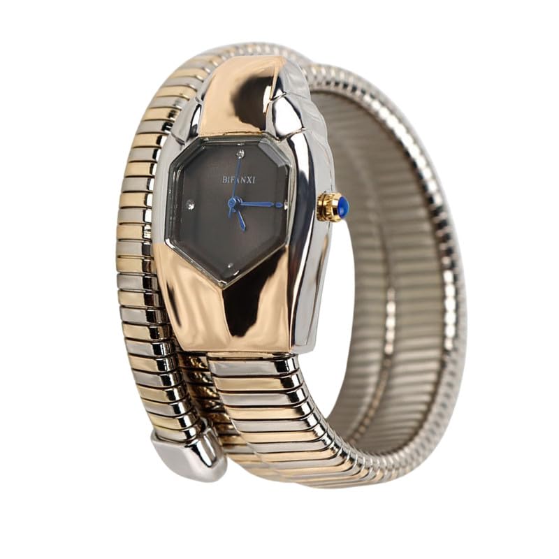 Yashidun® Watch for Women | Trendy Snake-Shaped Quartz Watch | Casual Temperament Diamond-Studded Ladies' Watch